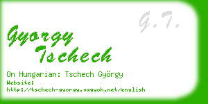 gyorgy tschech business card